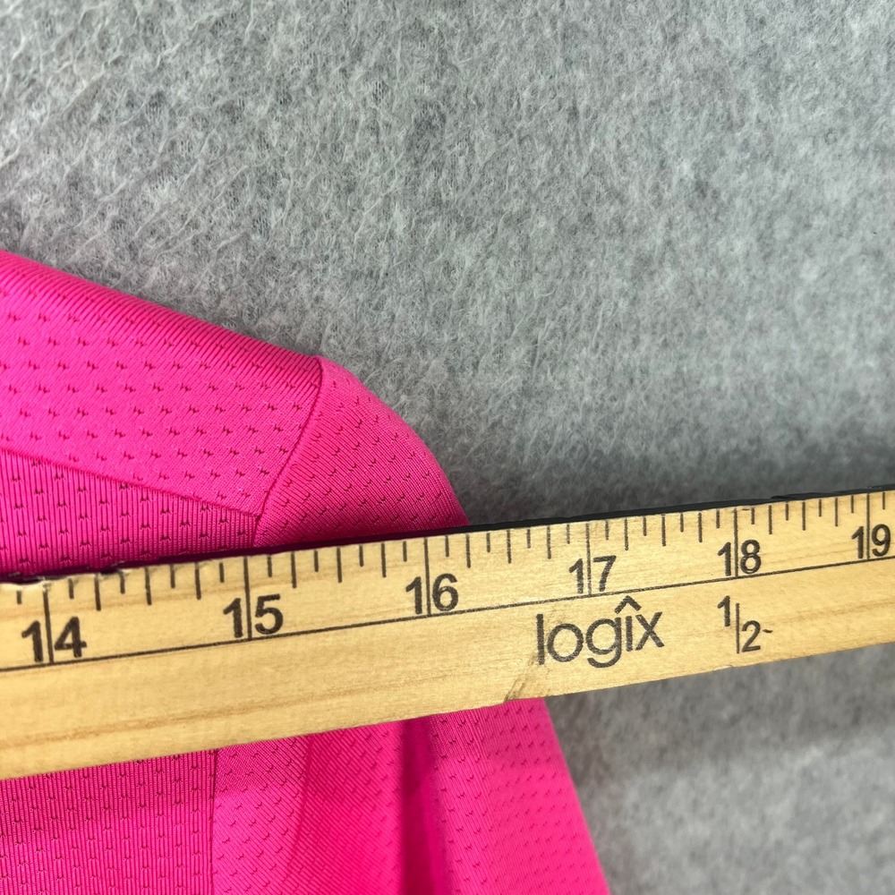 SSYS The Label Neon Pink Perforated Mesh Long Sleeve Athletic Top XS - Picture 5 of 9